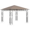 Paviljong med myggnät taupe 180 g/m² vidaXL 3 x 3 x 2.73 m – miniatyr 2