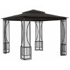 Paviljong med nät antracit vidaXL 300 x 300 x 265 cm – miniatyr 3