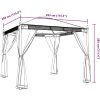 Paviljong med nätväggar antracit 2,93x2,93 m stål vidaXL – miniatyr 9