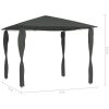 Paviljong med stolpar antracit 160 g/m² vidaXL 3 x 3 x 2.6 m – miniatyr 4