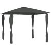 Paviljong med stolpar antracit 160 g/m² vidaXL 3 x 3 x 2.6 m – miniatyr 1