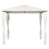 Paviljong med stolpar gräddvit 160 g/m² vidaXL 3 x 3 x 2.6 m – miniatyr 2