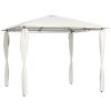 Paviljong med stolpar gräddvit 160 g/m² vidaXL 3 x 3 x 2.6 m – miniatyr 1