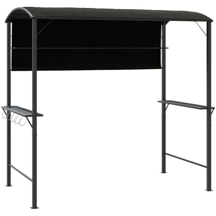 Paviljong med tak 220x110x200 cm antracit vidaXL – bild 2