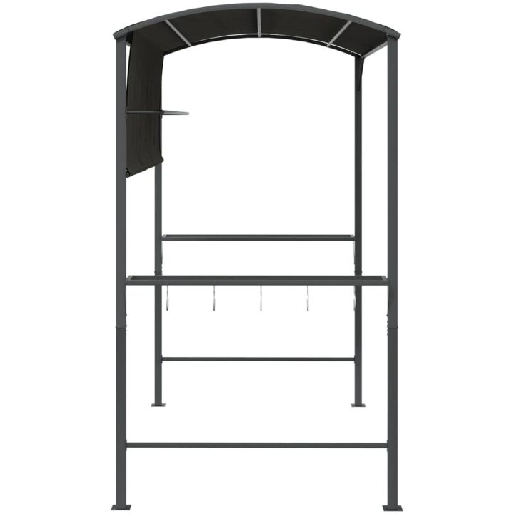 Paviljong med tak 220x110x200 cm antracit vidaXL – bild 4