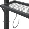 Paviljong med tak 220x110x200 cm antracit vidaXL – miniatyr 6
