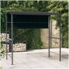 Paviljong med tak 220x110x200 cm antracit vidaXL – miniatyr 1
