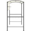 Paviljong med tak 220x110x200 cm gräddvit vidaXL – miniatyr 4