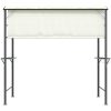 Paviljong med tak 220x110x200 cm gräddvit vidaXL – miniatyr 5