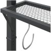 Paviljong med tak 220x110x200 cm gräddvit vidaXL – miniatyr 6