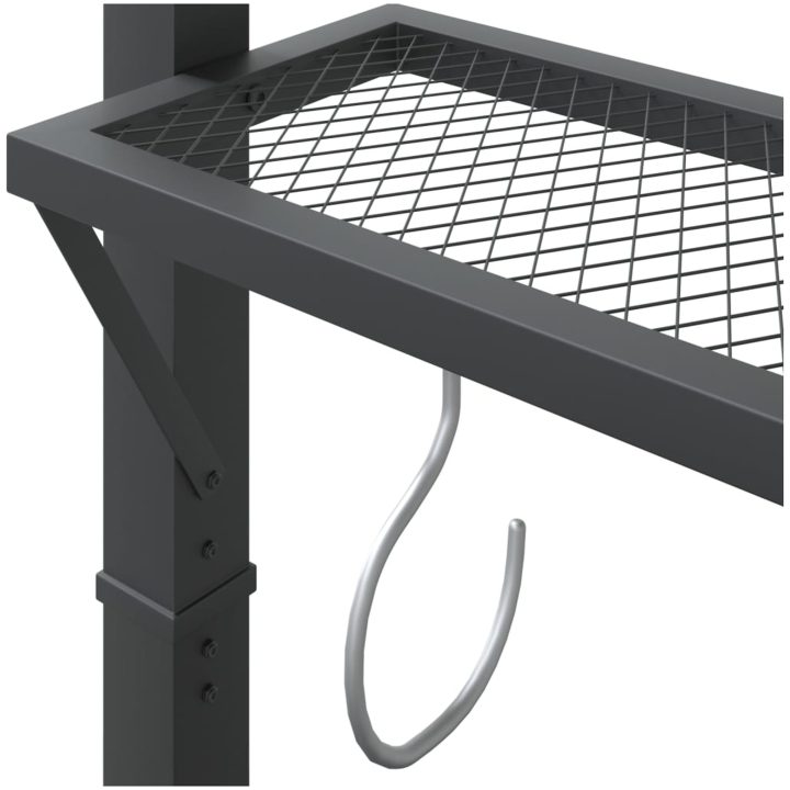 Paviljong med tak 220x110x200 cm gräddvit vidaXL – bild 6