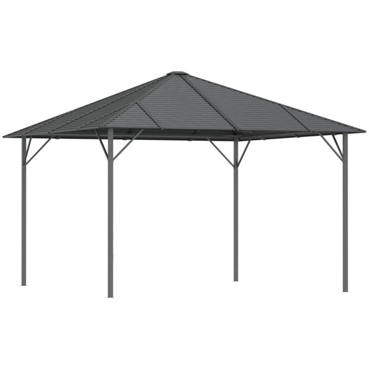 Paviljong med tak antracit vidaXL 3 x 3 m – bild 2