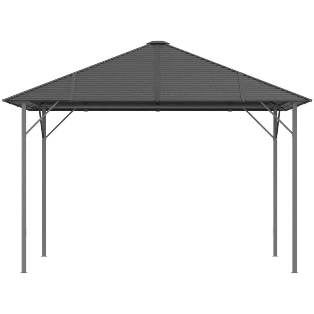 Paviljong med tak antracit vidaXL 3 x 3 m – bild 3