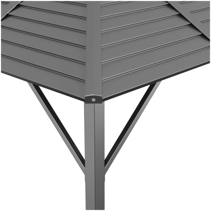 Paviljong med tak antracit vidaXL 3 x 3 m – bild 4