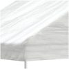 Paviljong med tak vit polyeten vidaXL 5.88 x 2.23 x 3.75 m – miniatyr 3