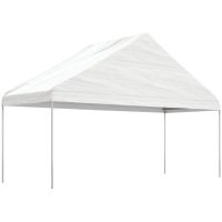 Paviljong med tak vit polyeten vidaXL