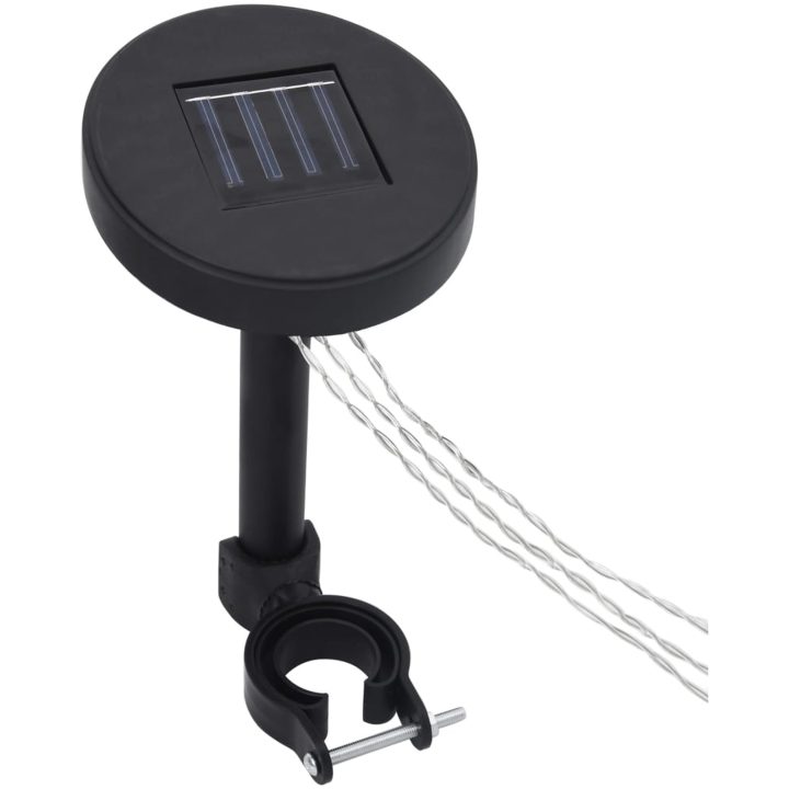 Paviljong myggnät ljusslinga LED antracit 180 g/m² vidaXL 4 x 3 x 2.73 m – bild 9