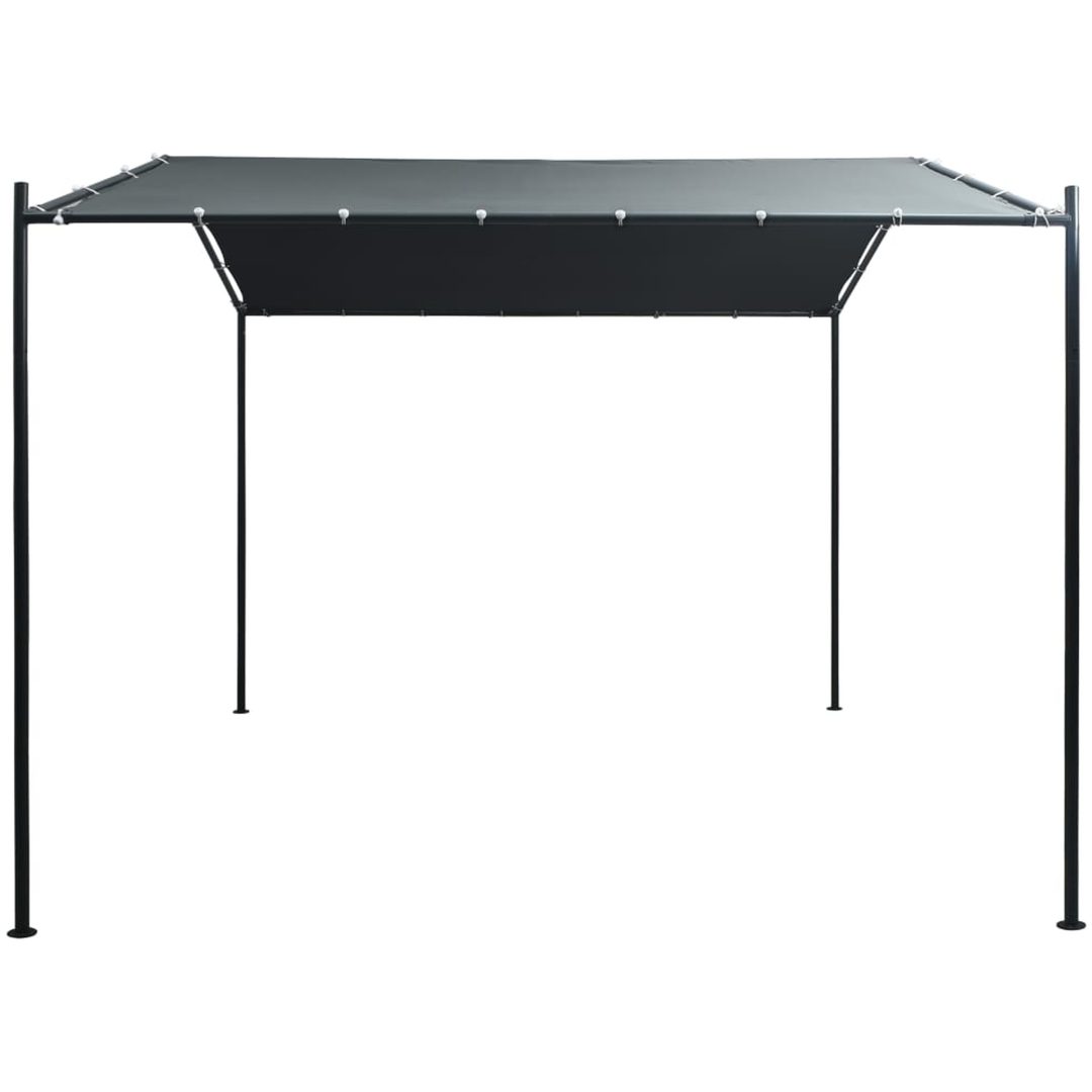 Paviljong stål antracit vidaXL 3 x 3 m – bild 2