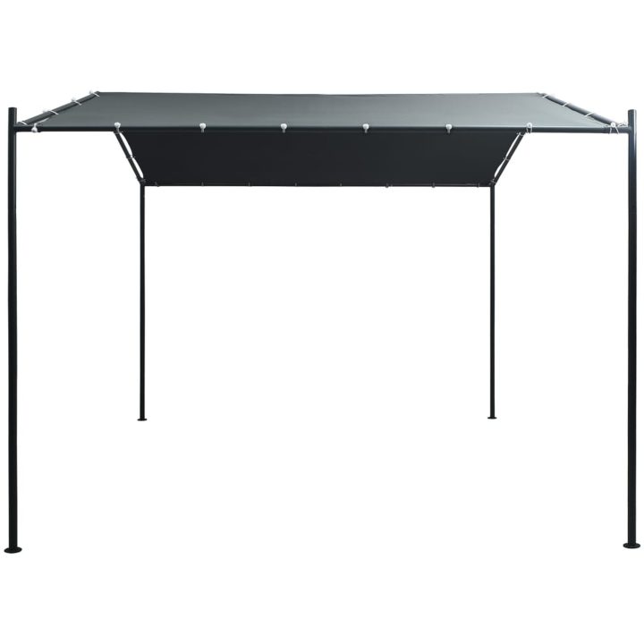 Paviljong stål antracit vidaXL 3 x 3 m – bild 2