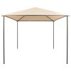 Paviljong stål beige vidaXL 3 x 3 m – miniatyr 2