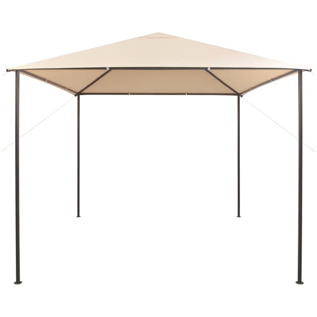 Paviljong stål beige vidaXL 3 x 3 m – bild 2