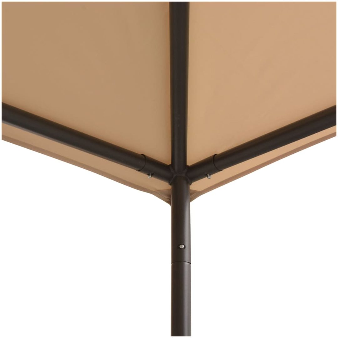 Paviljong stål beige vidaXL 3 x 3 m – bild 3