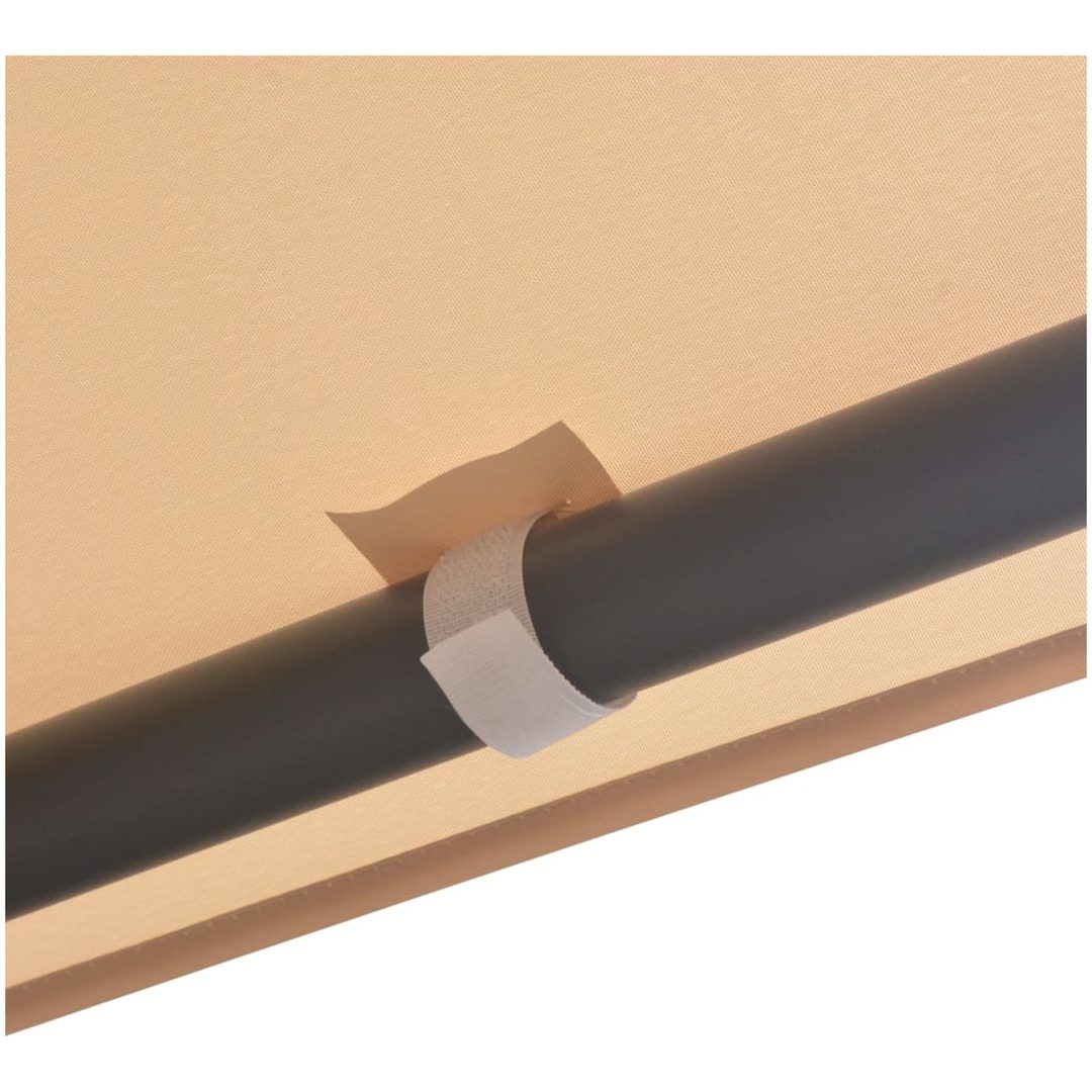 Paviljong stål beige vidaXL 3 x 3 m – bild 5