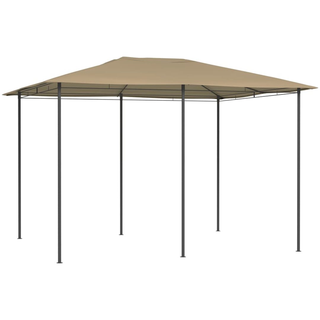 Paviljong taupe 160 g/m² vidaXL 3 x 4 x 2.6 m – bild 2