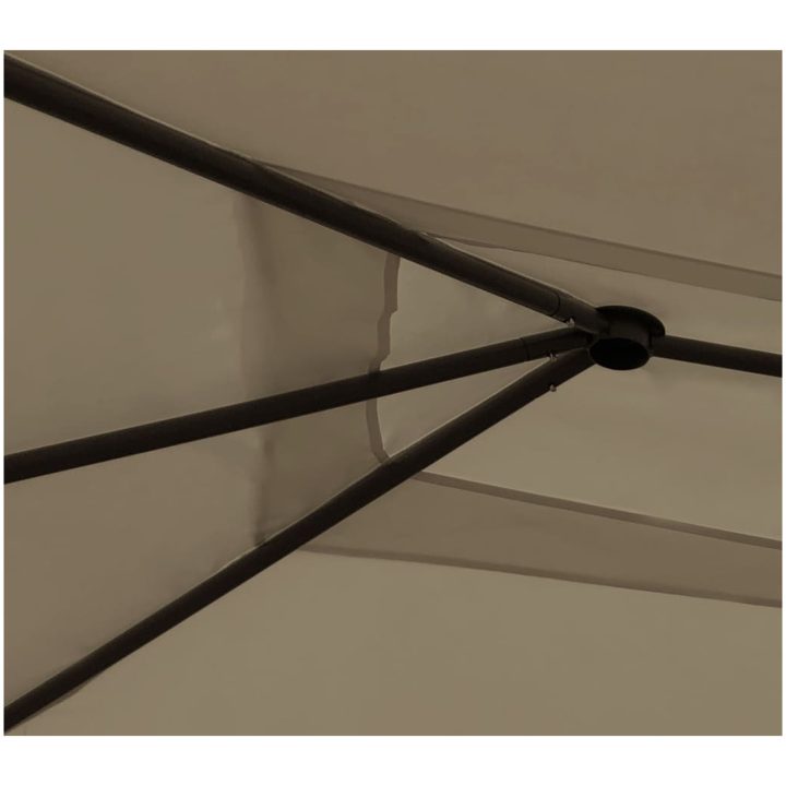 Paviljong taupe 160 g/m² vidaXL 3 x 4 x 2.6 m – bild 3