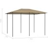 Paviljong taupe 160 g/m² vidaXL 3 x 4 x 2.6 m – miniatyr 4