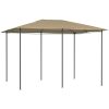 Paviljong taupe 160 g/m² vidaXL 3 x 4 x 2.6 m – miniatyr 1