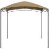 Paviljong taupe 180 g/m² vidaXL 3 x 3 x 2.65 m – miniatyr 3