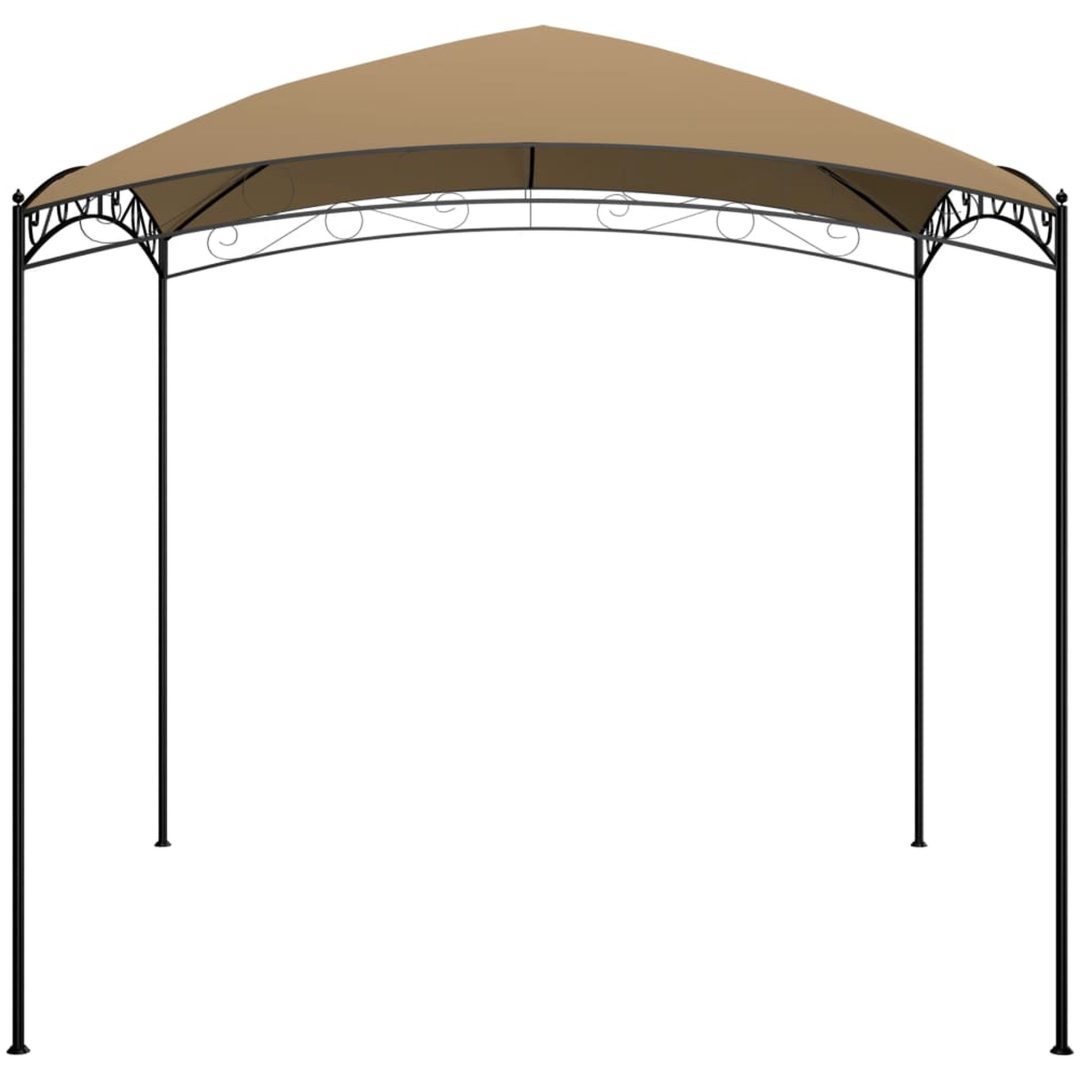 Paviljong taupe 180 g/m² vidaXL 3 x 3 x 2.65 m – bild 3
