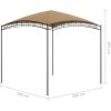 Paviljong taupe 180 g/m² vidaXL 3 x 3 x 2.65 m – miniatyr 5
