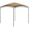 Paviljong taupe 180 g/m² vidaXL 3 x 3 x 2.65 m – miniatyr 1