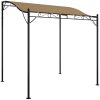 Paviljong taupe 2x2,3 m 180 g/m² tyg och stål vidaXL – miniatyr 2
