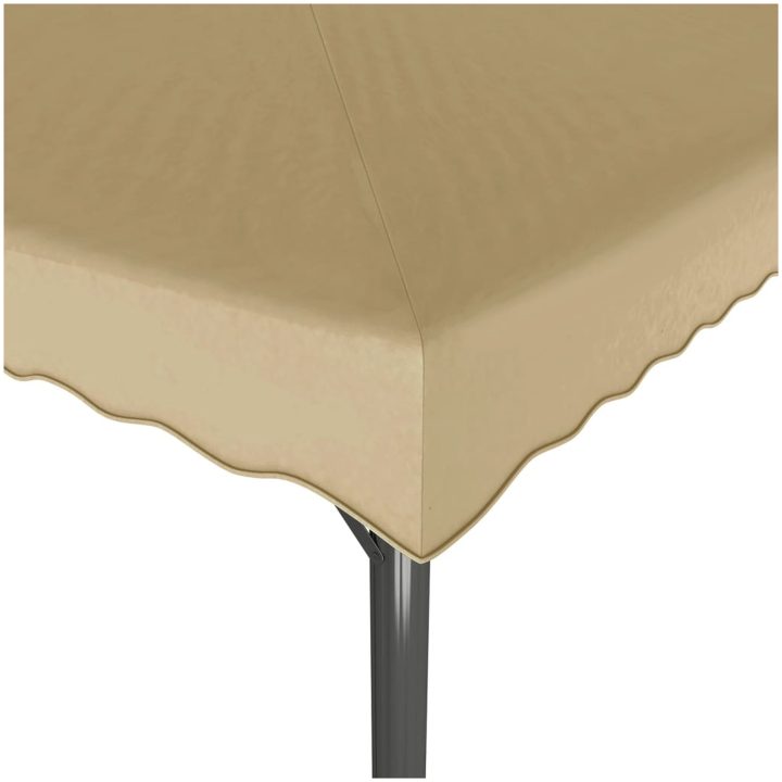Paviljong taupe 3x3 m aluminium och stål vidaXL – bild 3