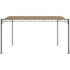 Paviljong taupe 4x3 m 180 g/m² tyg och stål vidaXL – miniatyr 3