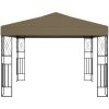 Paviljong taupe tyg vidaXL 3 x 3 m – miniatyr 2
