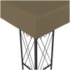 Paviljong taupe tyg vidaXL 3 x 3 m – miniatyr 3