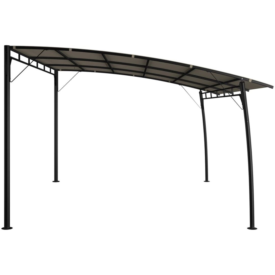 Paviljong taupe vidaXL 4 x 3 x 2.55 m – bild 3
