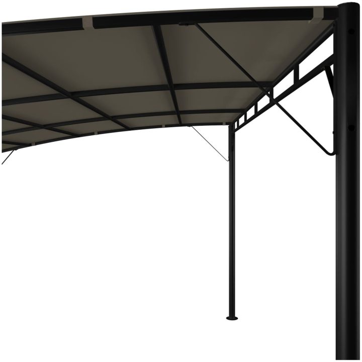 Paviljong taupe vidaXL 4 x 3 x 2.55 m – bild 5