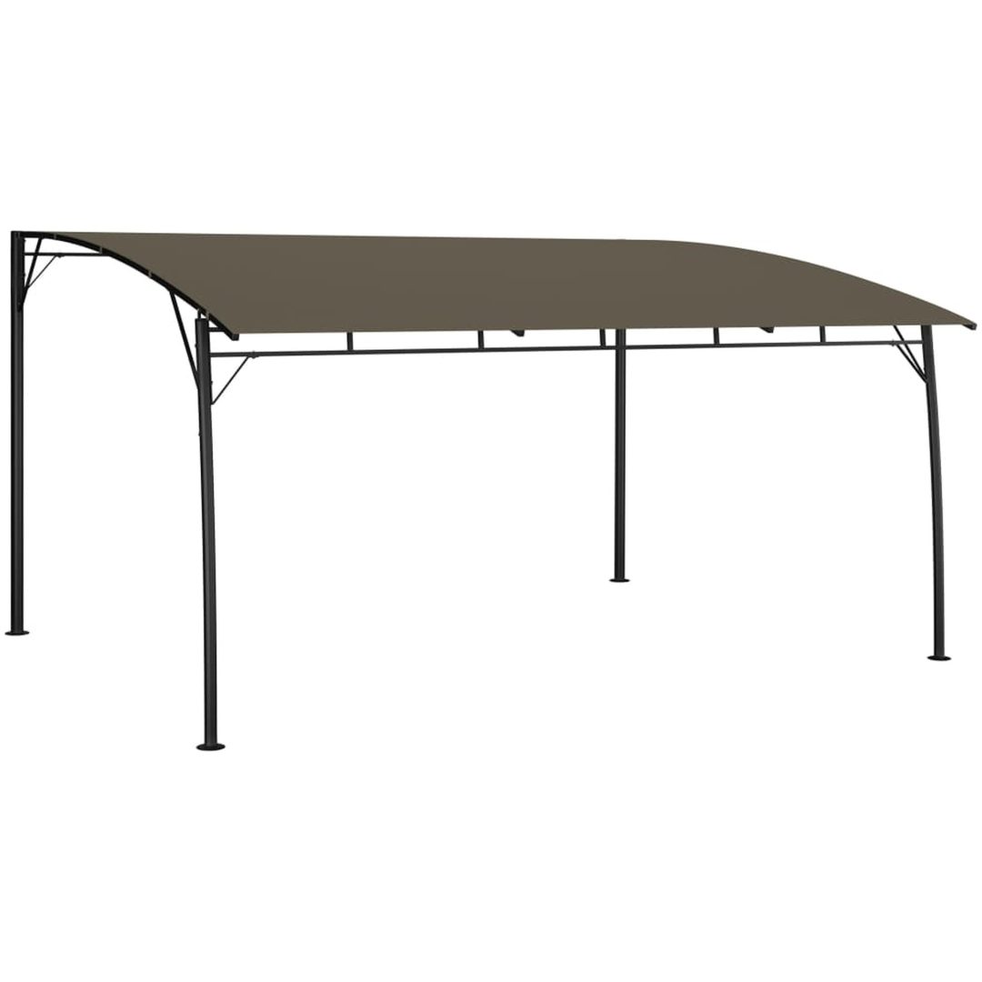 Paviljong taupe vidaXL 4 x 3 x 2.55 m