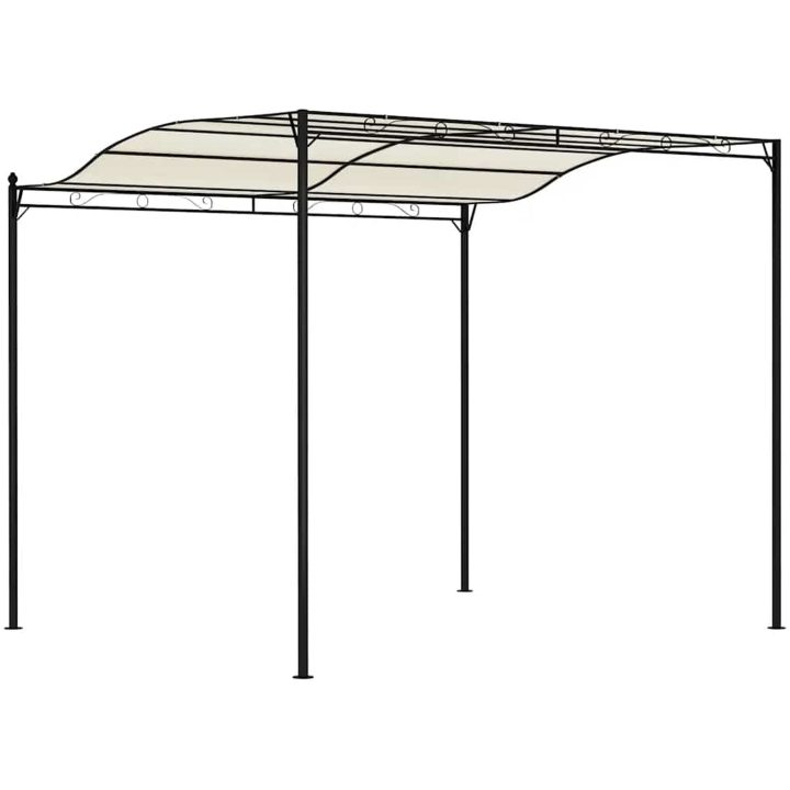 Paviljong tyg gräddvit vidaXL – bild 6