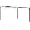 Paviljong vit 4x4 m 180 g/m² tyg och stål vidaXL – miniatyr 2