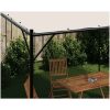 Paviljong vit 4x4 m 180 g/m² tyg och stål vidaXL – miniatyr 3