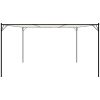Paviljong vit 4x4 m 180 g/m² tyg och stål vidaXL – miniatyr 4