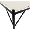 Paviljong vit 4x4 m 180 g/m² tyg och stål vidaXL – miniatyr 7