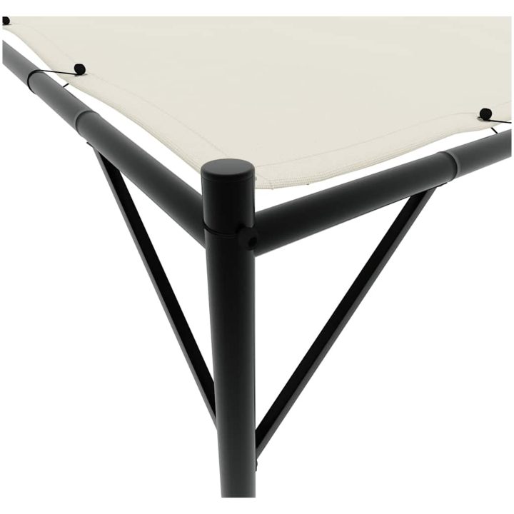 Paviljong vit 4x4 m 180 g/m² tyg och stål vidaXL – bild 7