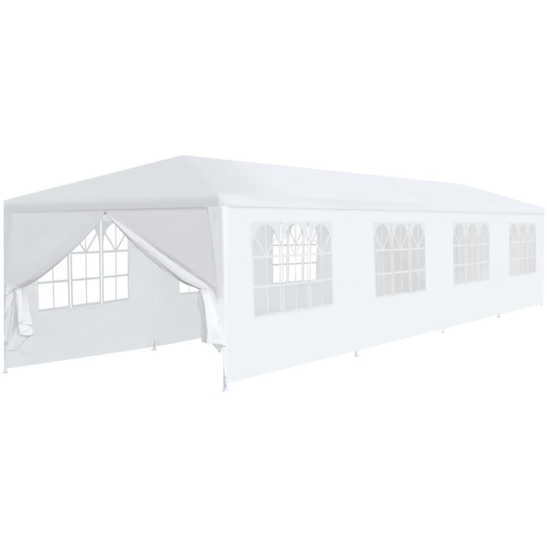Paviljong vit vidaXL 3 x 12 m – bild 2